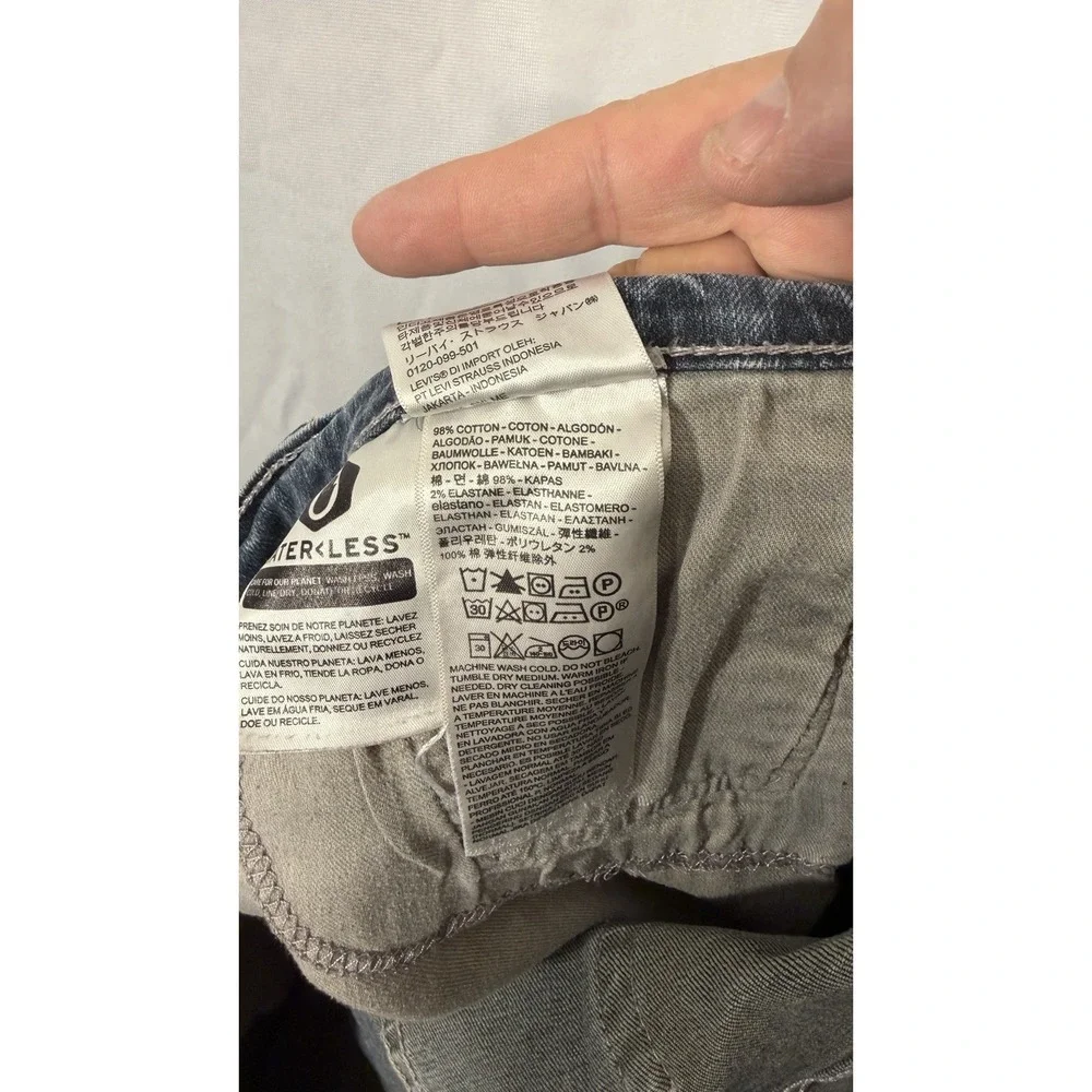 Levi's 505 Jeans Medium Wash‎ Fade Blue Jeans True Size 36/32
